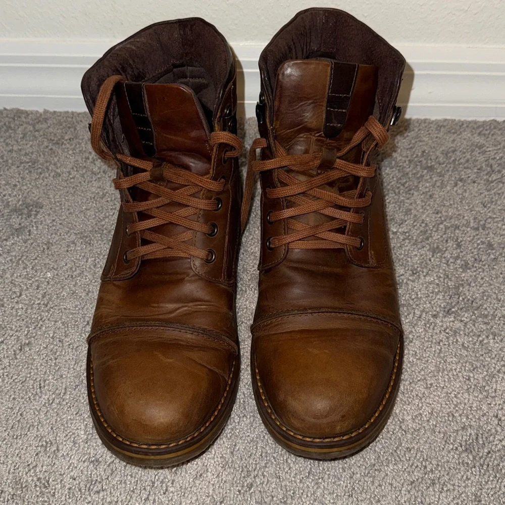Velez Top Grain Leather Boots Vintage Ankle